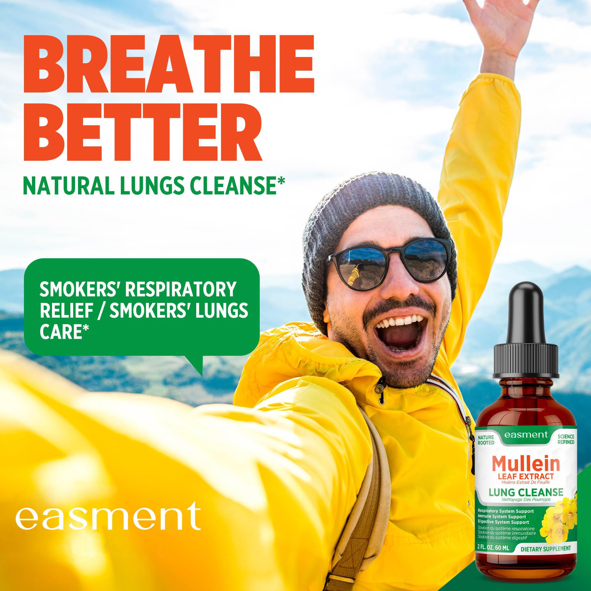 Easment Mullein Drops liquid drop dispersion with glycerin based formula