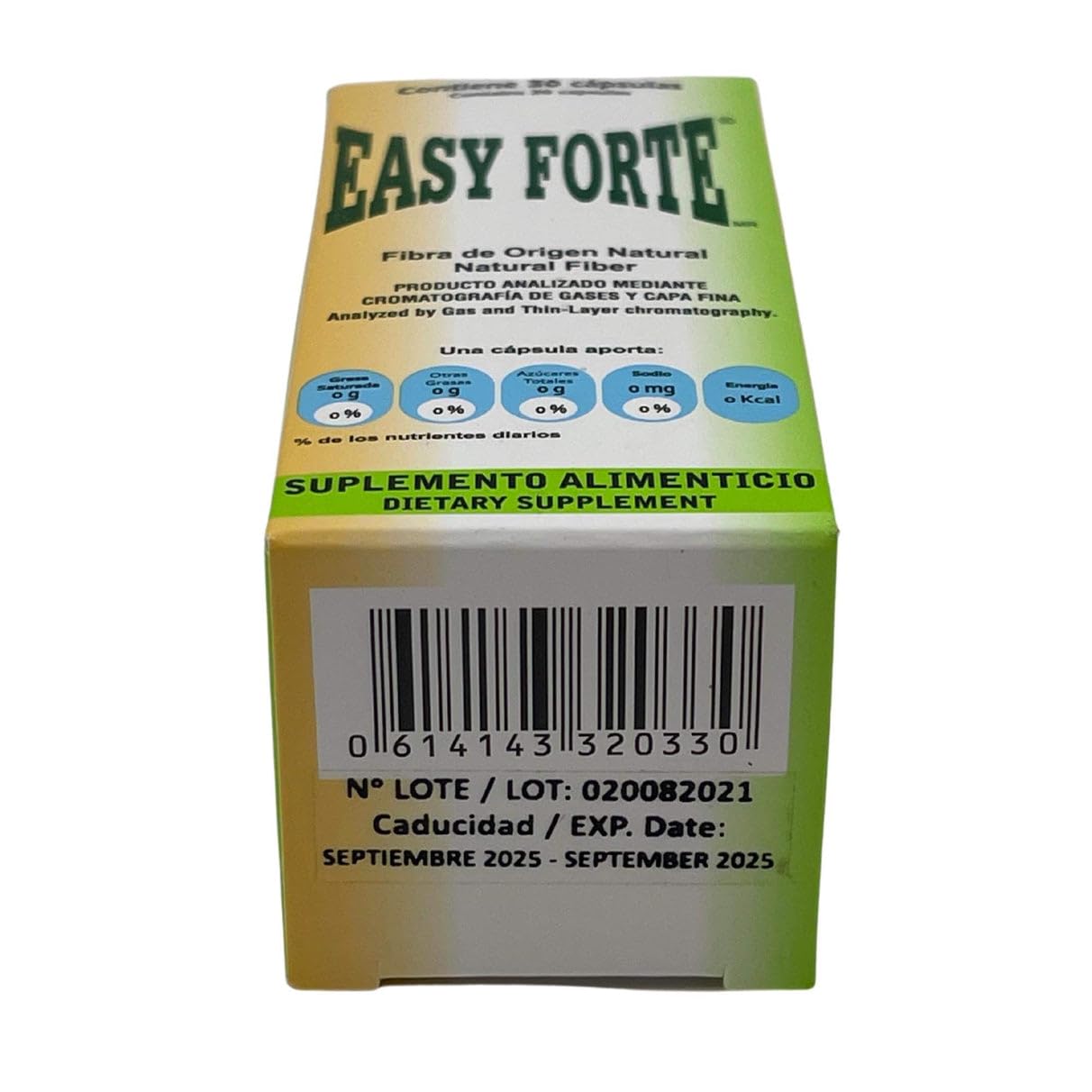 Easy Figure Easy Forte label closeup confirms brand identity and authenticity.