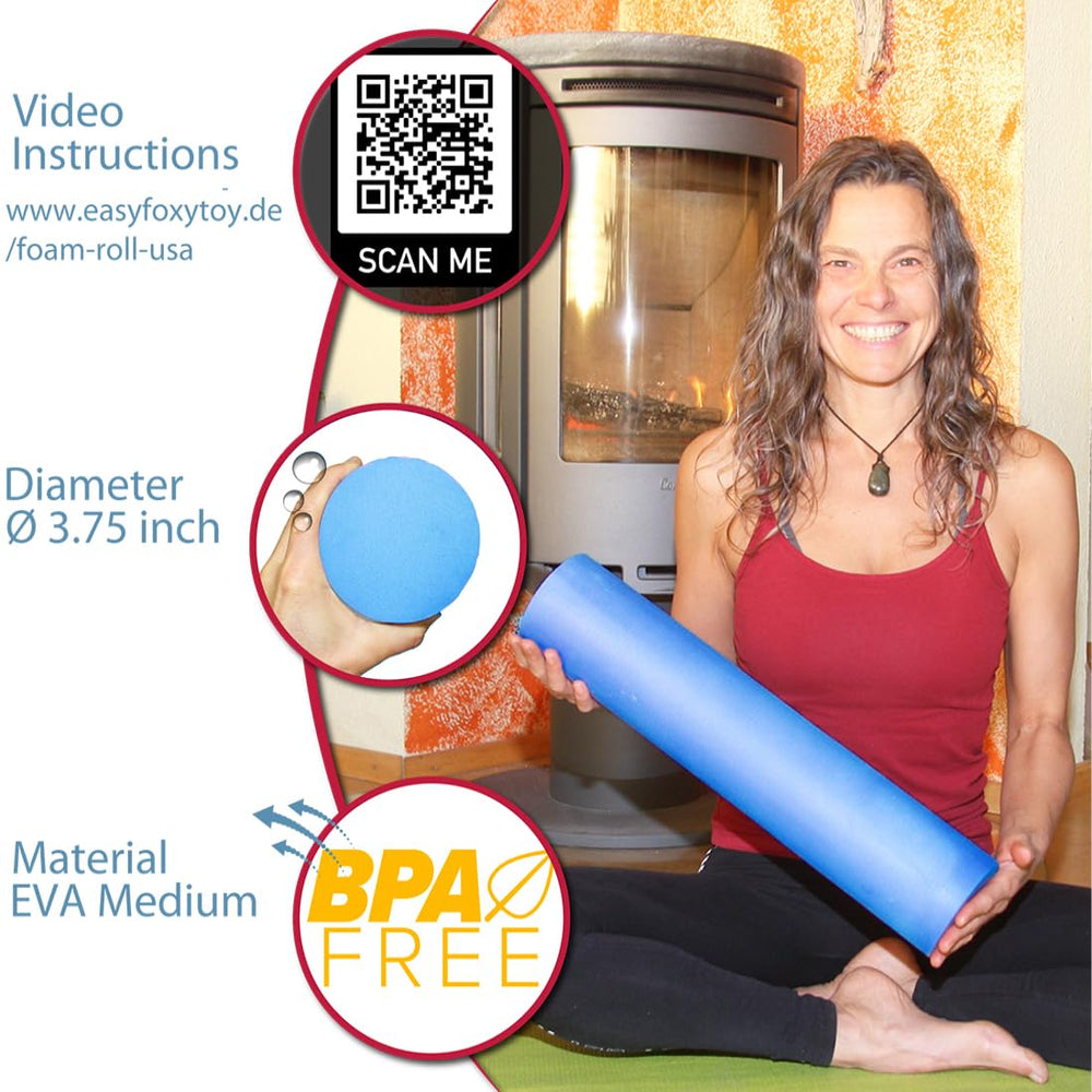 EasY FoxY ToY medium-density roller provides a firm massage without soreness.
