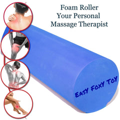 EasY FoxY ToY foam roller doubles as a spine-stretching tool.