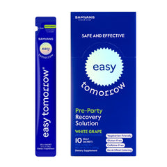 Easy Tomorrow jelly-stick before-drinking supports hydration and balance for the day.
