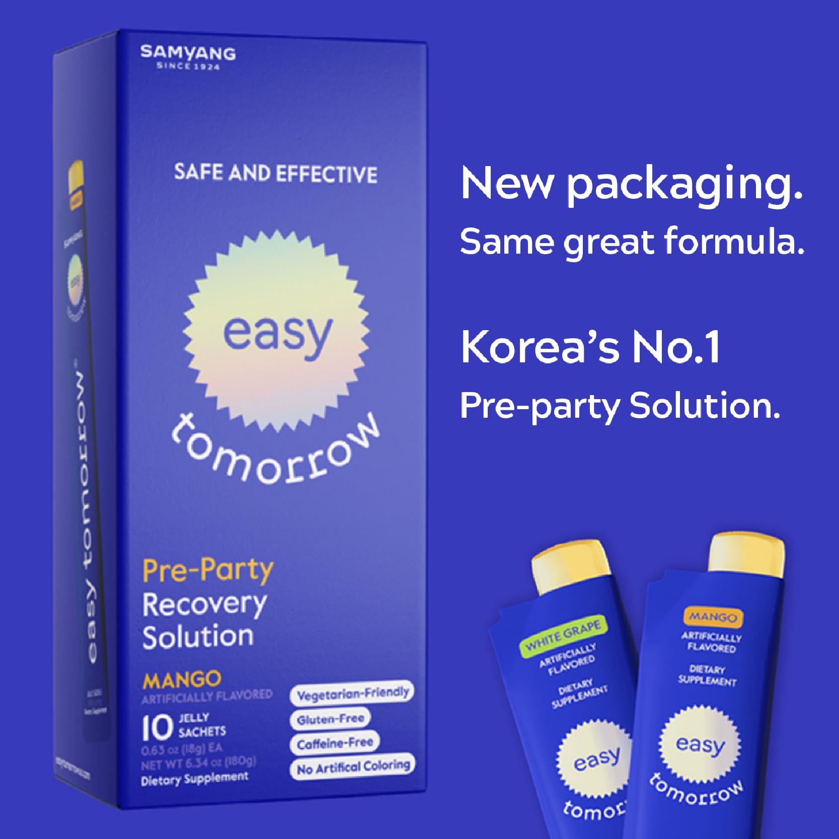 Easy Tomorrow jelly-stick on-the-go use promotes daily wellness.