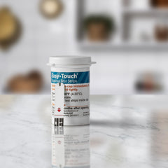 Easy Touch 300-count packaging for extended home testing.