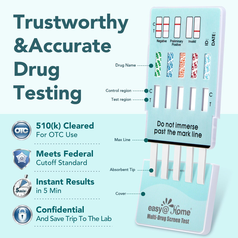 Easy@Home 25-pack packaging ready for home or workplace testing.