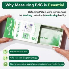 Easy@Home PdG strip shows positive result after ovulation.