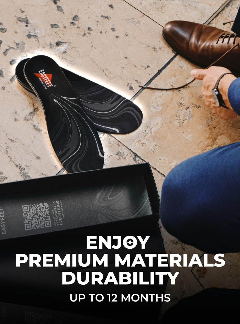 EasyFEET all-day dryness breathable layer keeps feet fresh