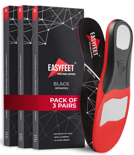 EASYFEET premium anti-fatigue insoles with arch support for daily comfort.