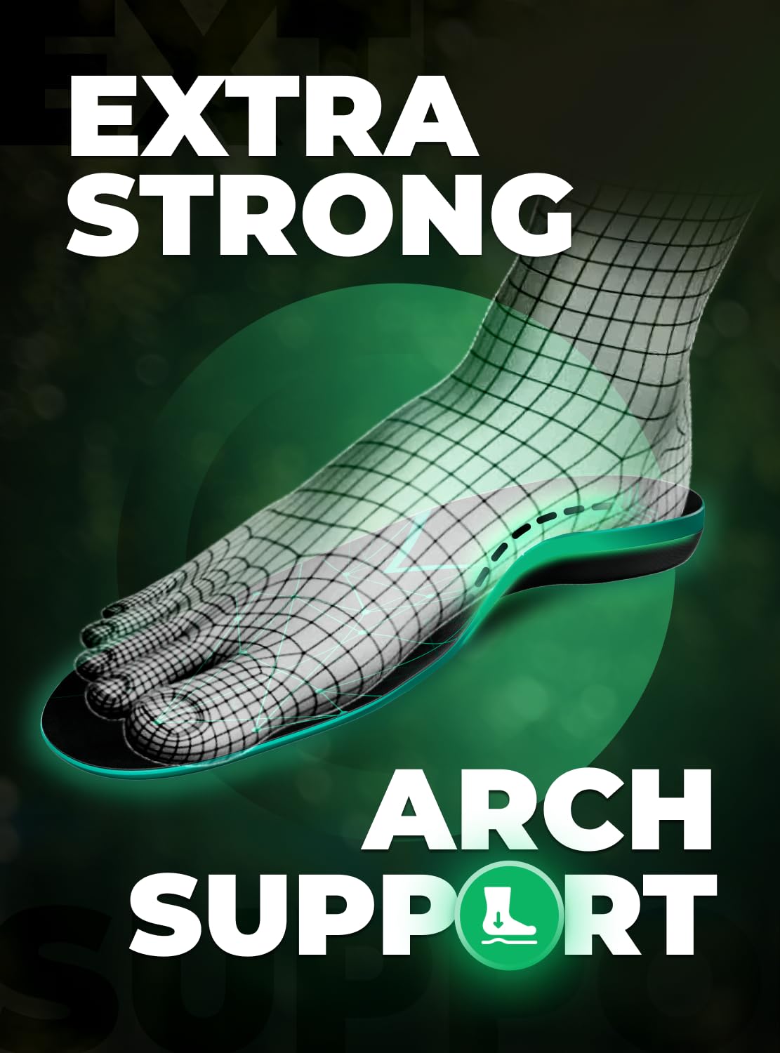 EASYFEET shock-absorbing layer cushions joints during daily steps.