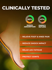 EASYFEET shock-absorption pads reduce impact in high-intensity training.