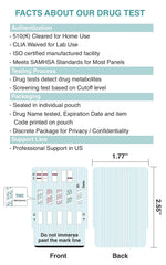 Easy@Home packaging insert shows organized test kit contents for easy use.