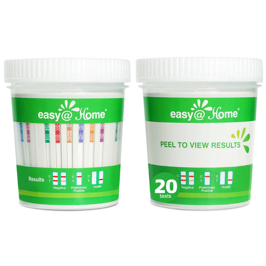 Easy@Home Drug Test Cup front view for at‑home use showing compact design