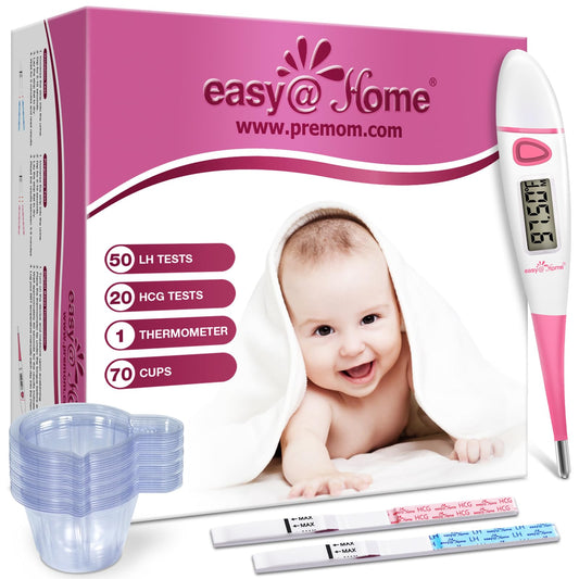 Easy@Home ovulation strips 50-count for tracking fertile days.