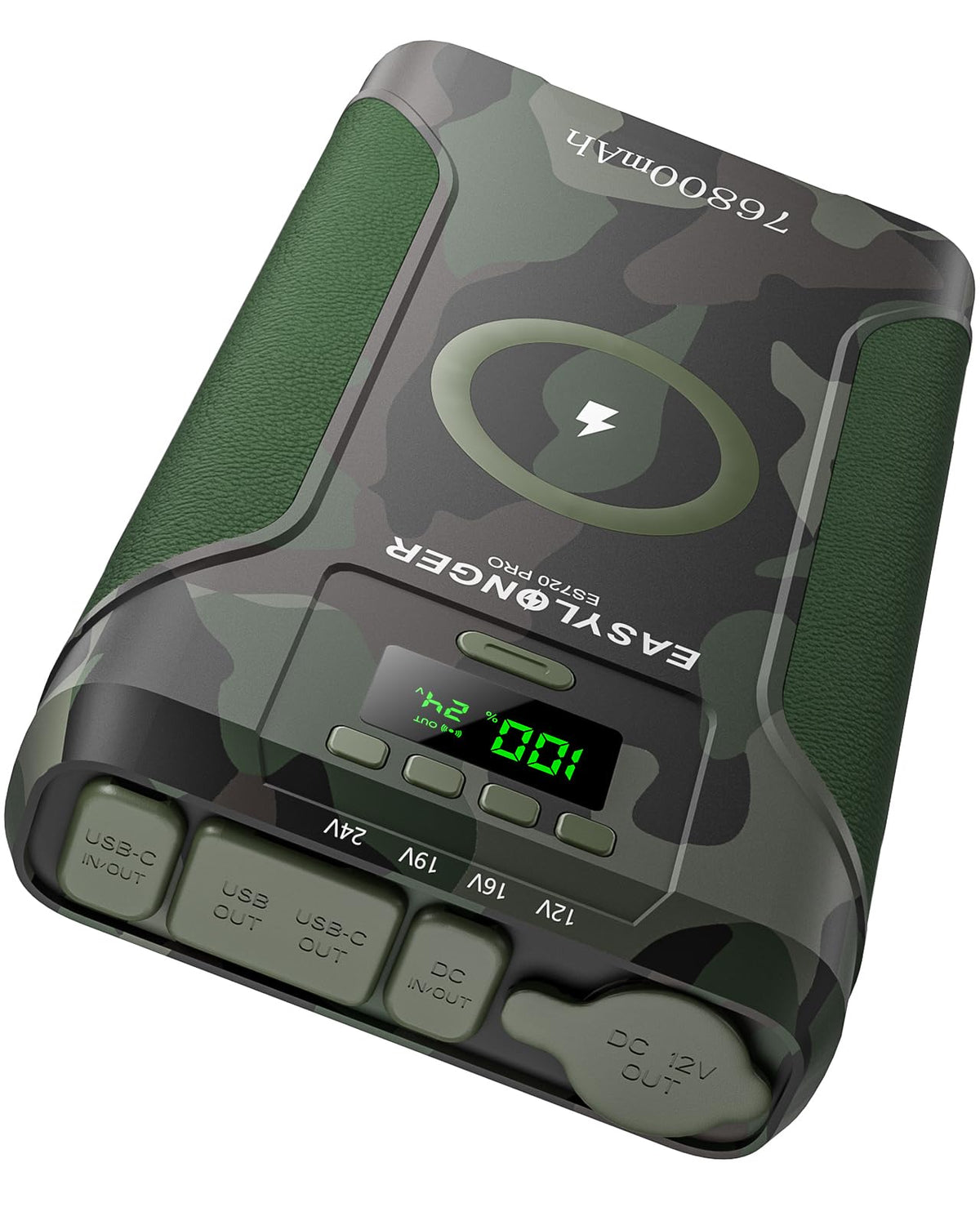 EASYLONGER ES720 PRO CPAP battery pack front view for reliable power on the go.