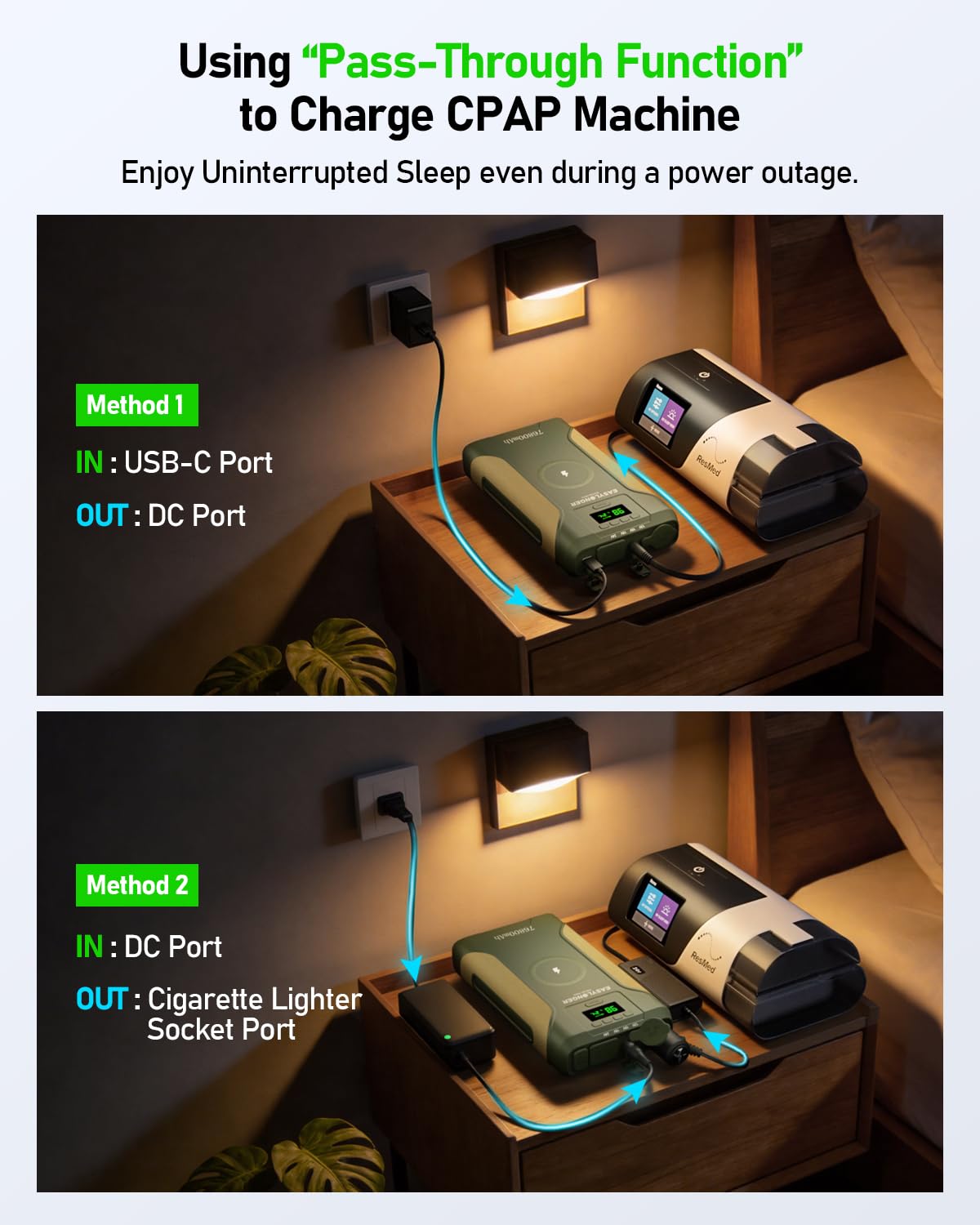 PD fast charging via USB-C on EASYLONGER ES720 PRO