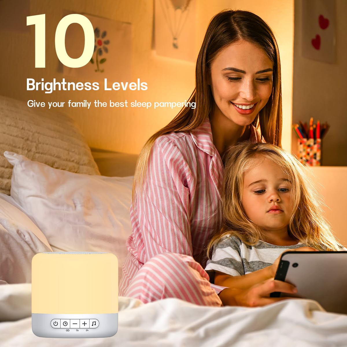 Easysleep adjustable brightness levels for tailored illumination