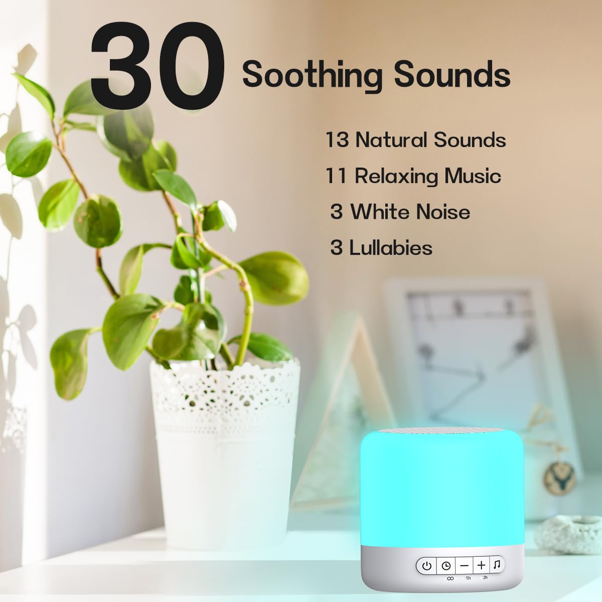 Easysleep device featuring lullabies and soft sounds for quiet bedtimes