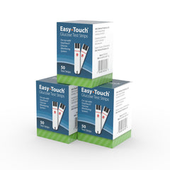 EasyTouch glucose test strip 150-count box for convenient at-home testing.