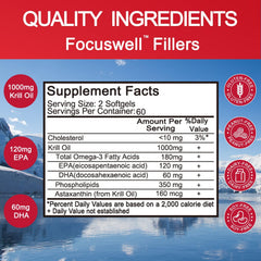 EAZGOO Krill Oil softgels pack for convenient daily supplementation.