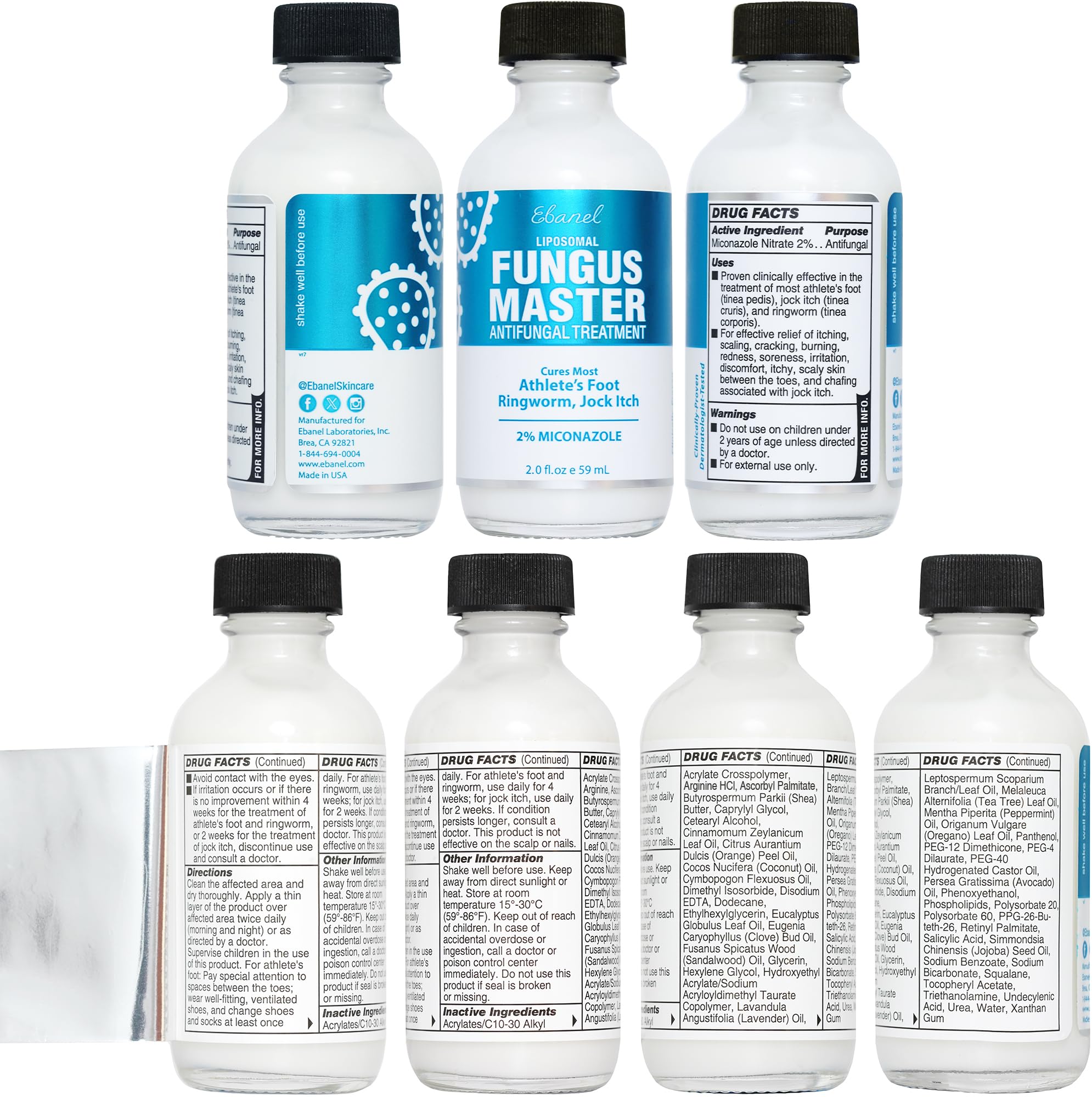 Ebanel hypoallergenic, non-greasy formula suitable for adults and children 2+.