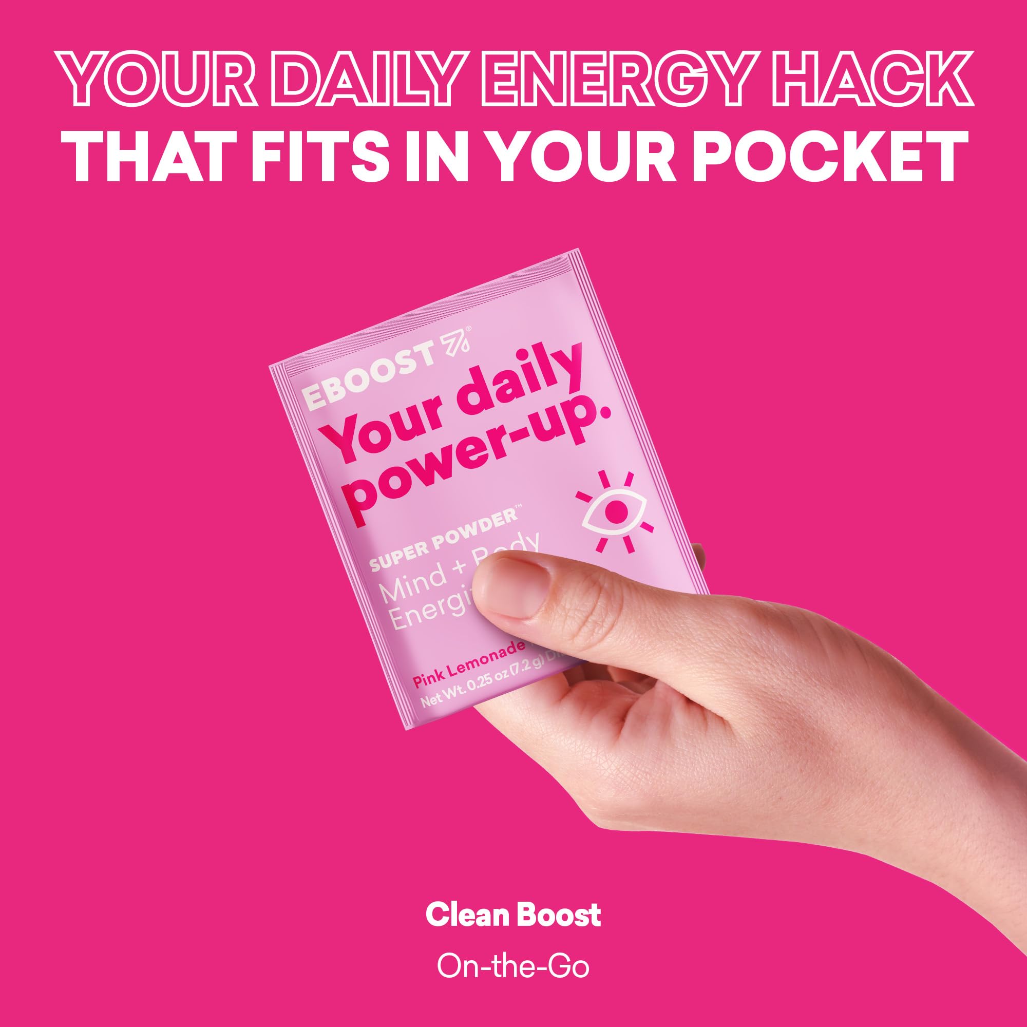 EBOOST Caffeine from green coffee beans powering focus.