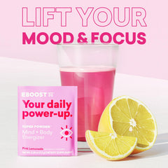 EBOOST Travel-friendly packaging for busy days and travel.