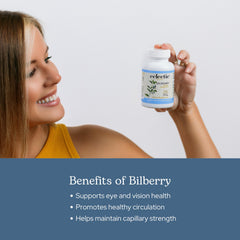 Eclectic Institute Bilberry Capsules freeze-dried berries preserve potency