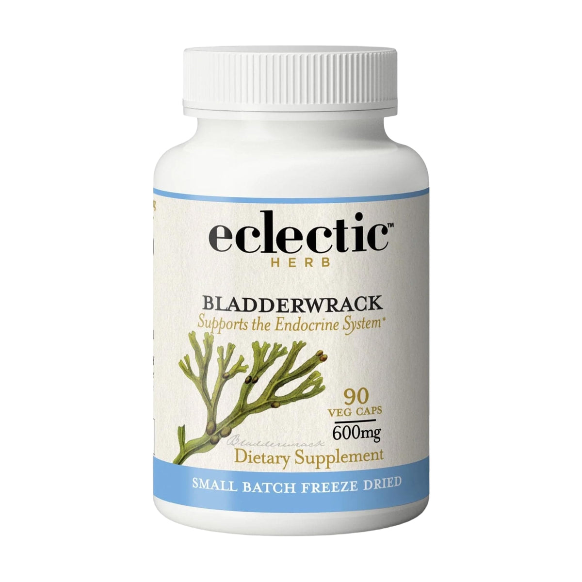 ECLECTIC INSTITUTE Eclectic Herb bladderwrack bottle front view supports endocrine health and skin vitality