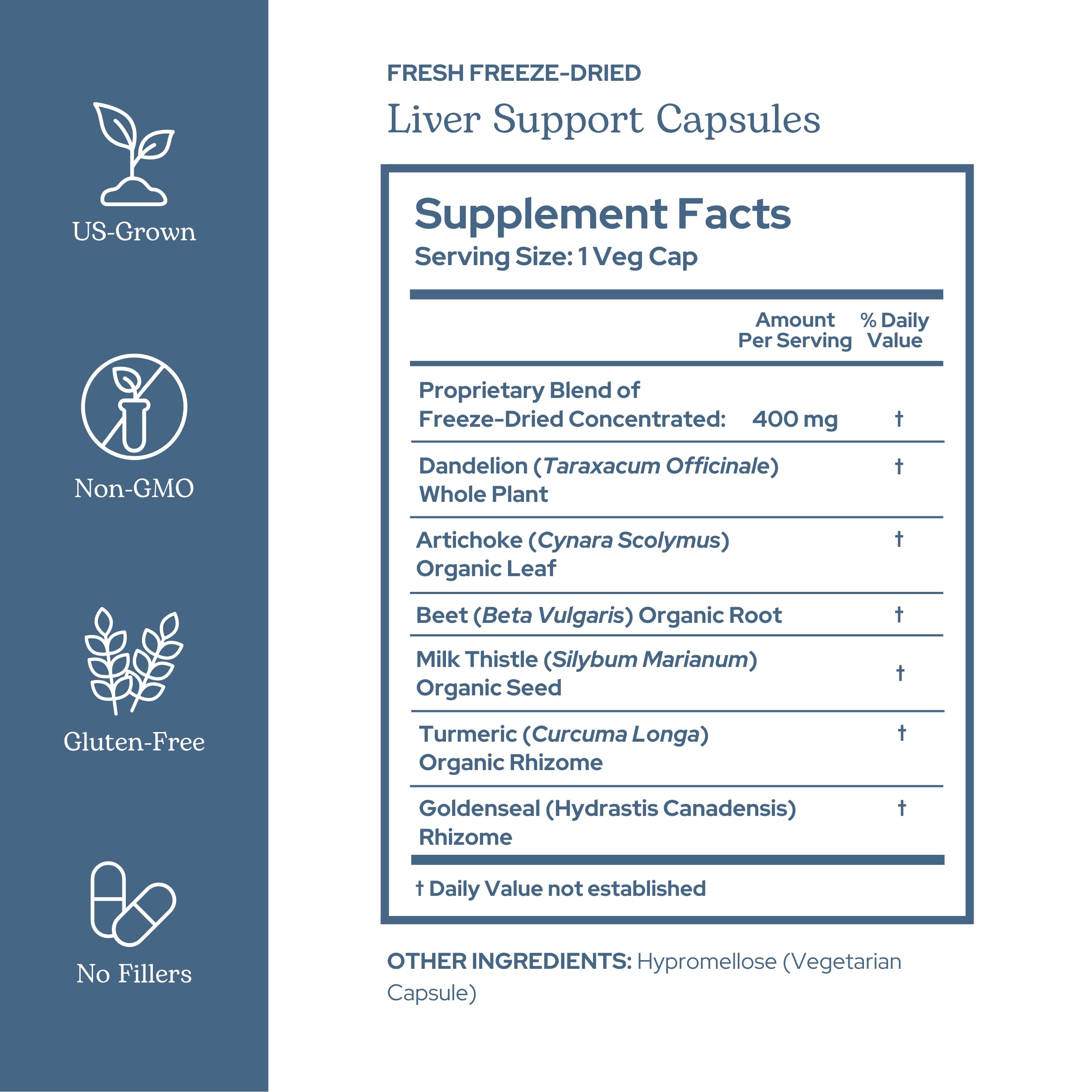 ECLECTIC INSTITUTE Eclectic Herb capsules close-up for convenient digestive support.