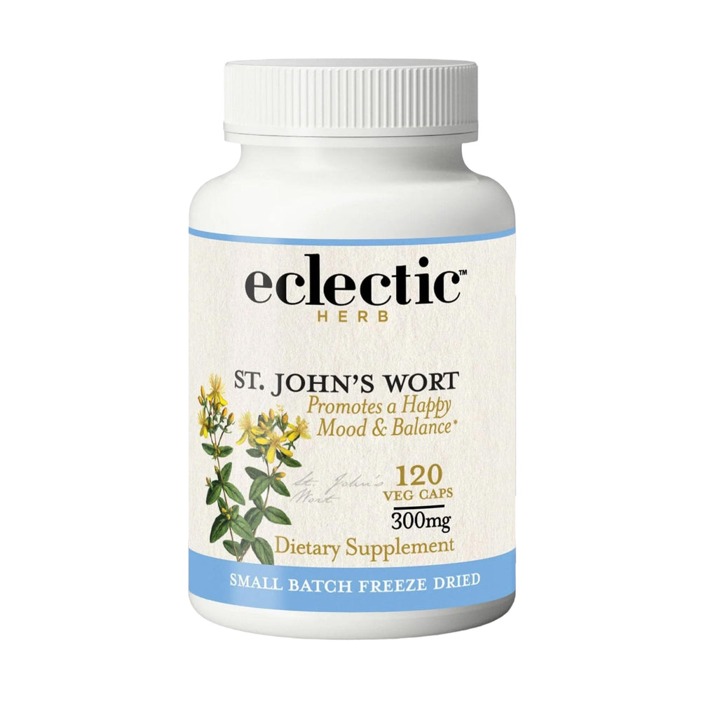 Eclectic Institute Eclectic Herb St. John's Wort capsules bottle for daily mood support