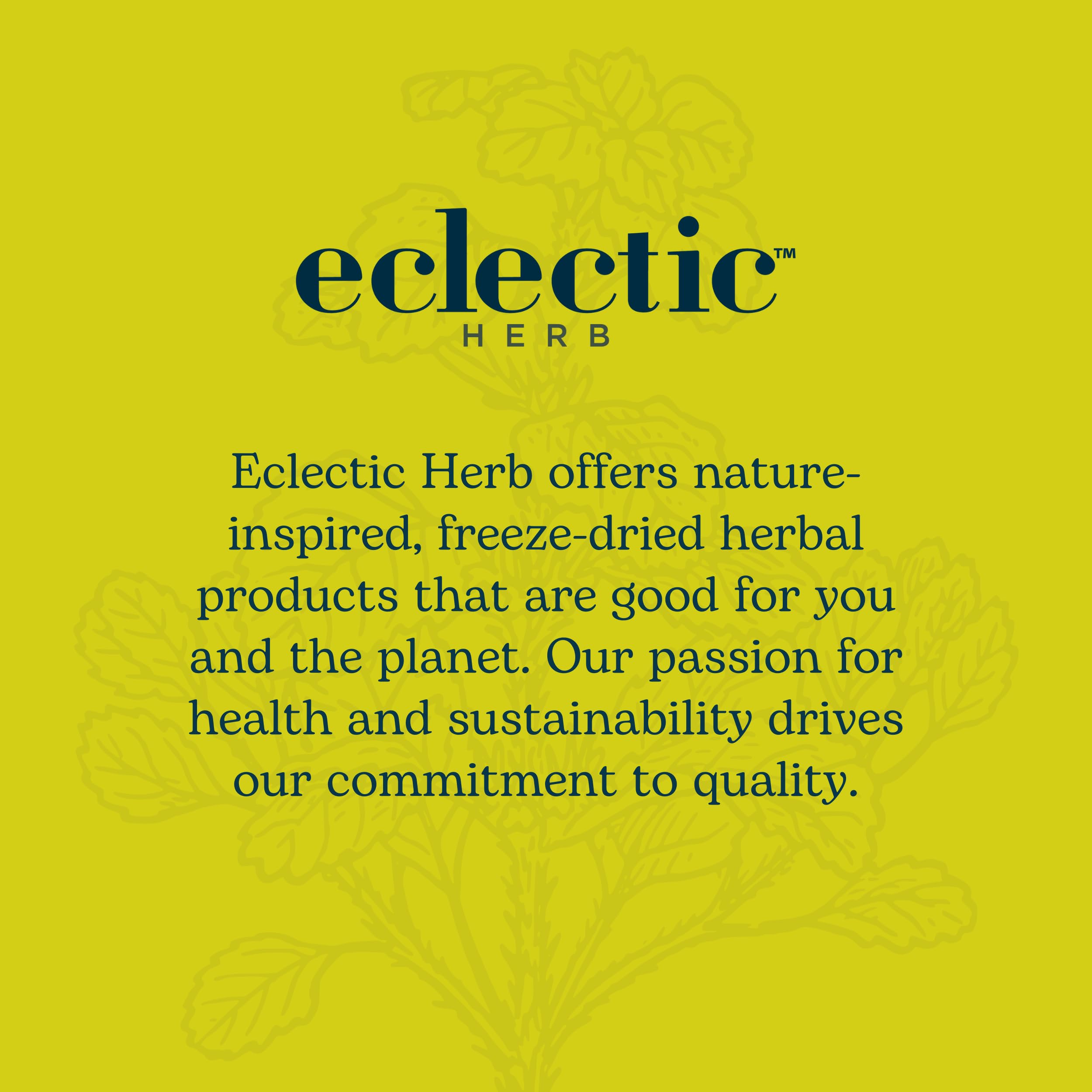 Eclectic Institute Lomatium Isolate Glycerite packaging supports eco-friendly sourcing