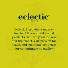 Eclectic Institute Lomatium Isolate Glycerite packaging supports eco-friendly sourcing