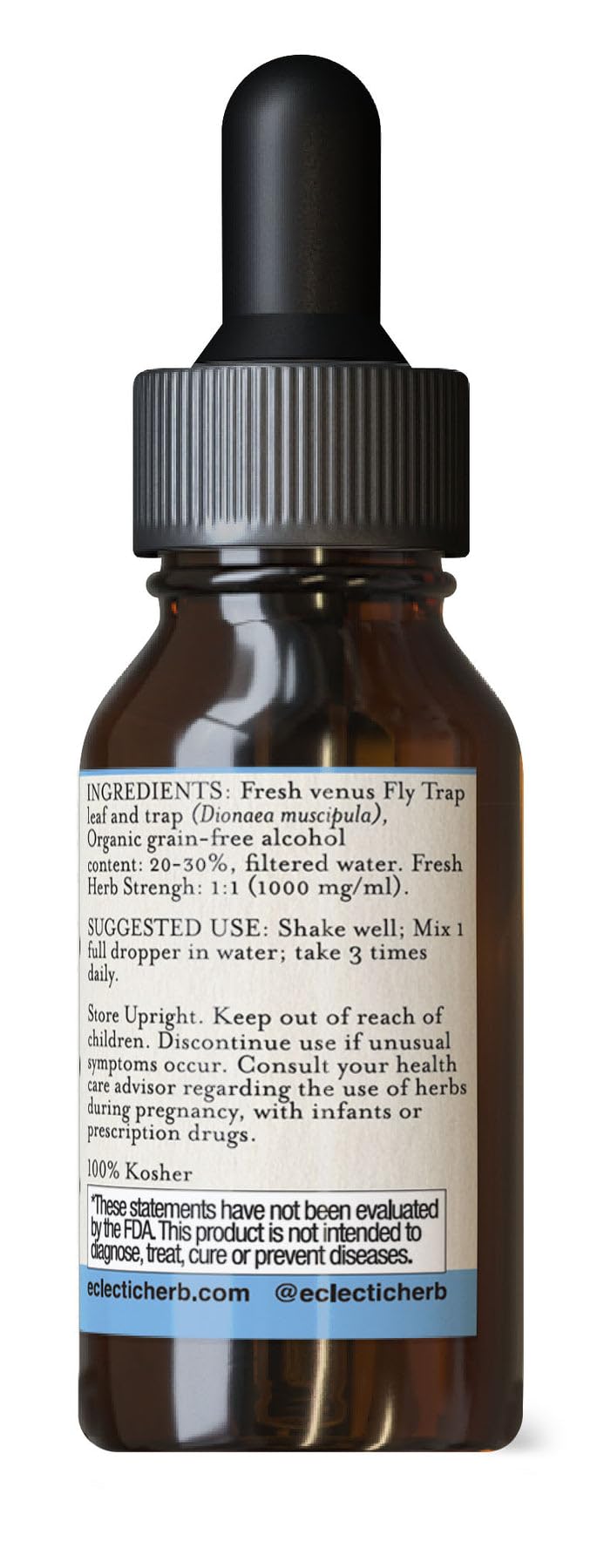 Eclectic Institute Venus Fly Trap O packaging, compact and travel-friendly.