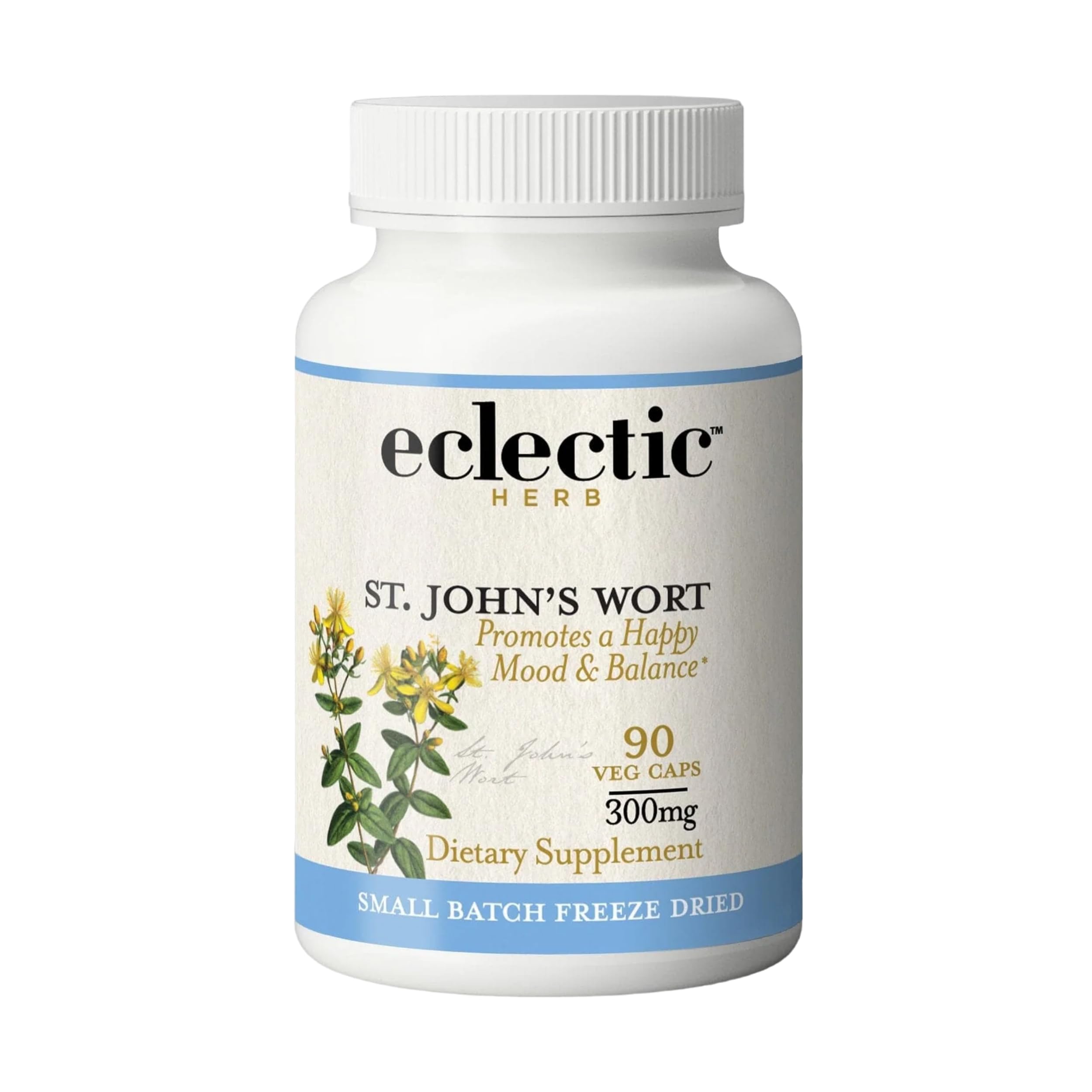 Eclectic Institute St. John's Wort capsules bottle for mood support