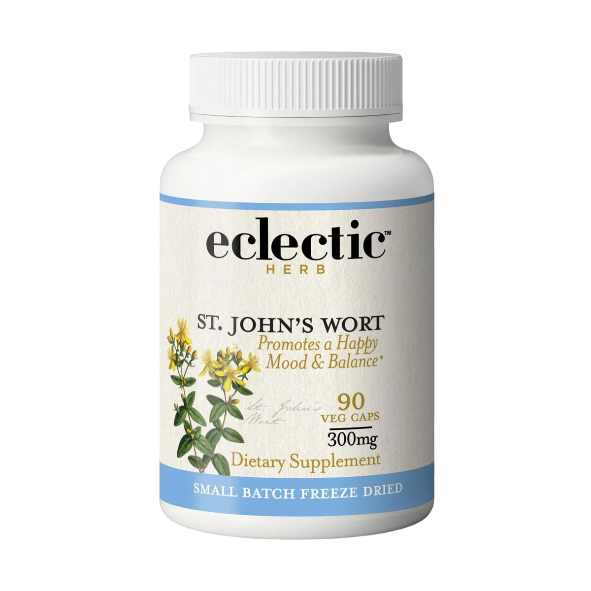 Eclectic Institute St. John's Wort capsules bottle for mood support