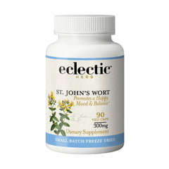 Eclectic Institute St. John's Wort capsules bottle for mood support