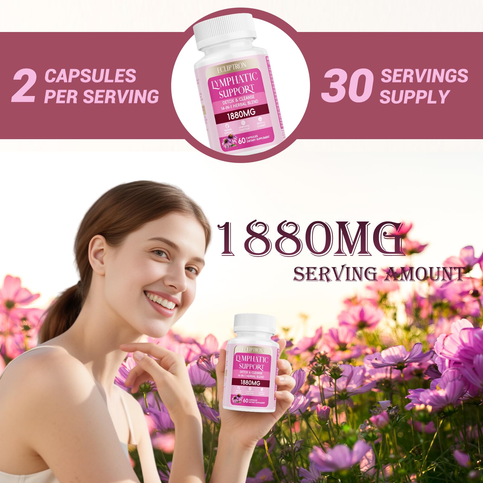 Ecliptron calendula-rose hips antioxidants for skin condition.