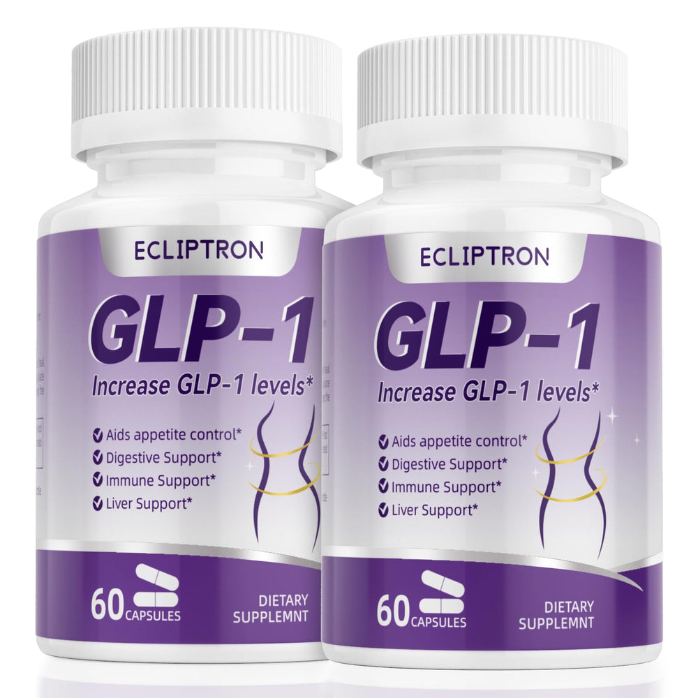 Ecliptron GLP-1 supplement bottle front for natural GLP-1 support.