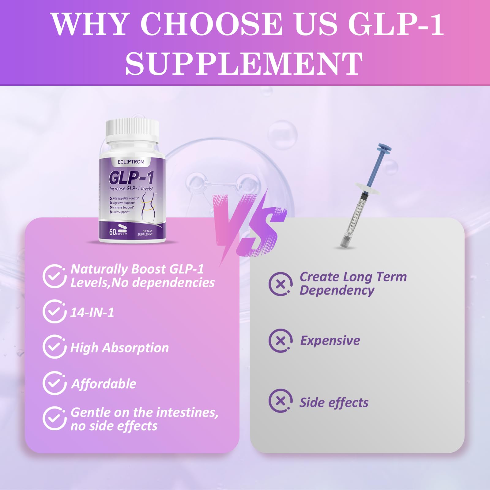 Ecliptron GLP-1 supplement daily routine scene suggesting simple use.