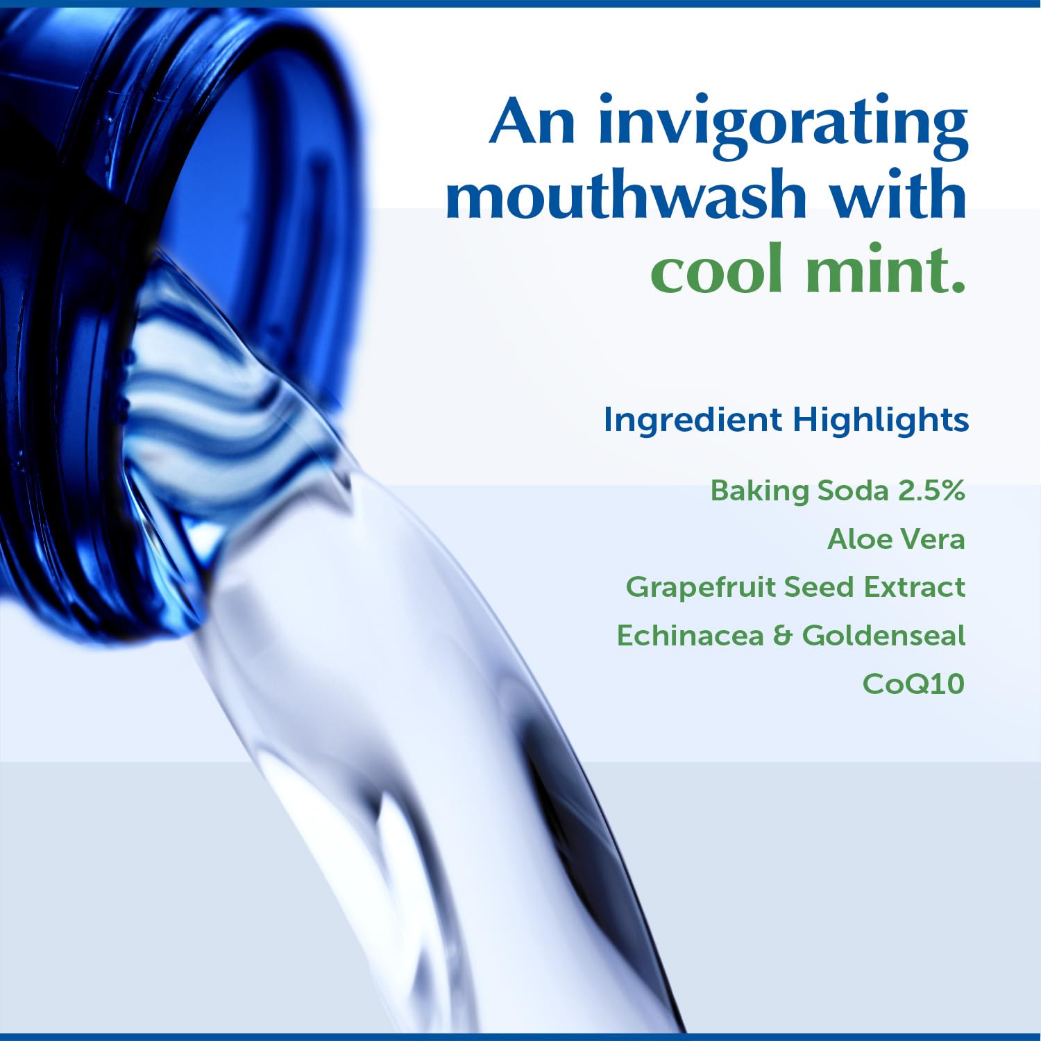 Eco-Dent adult oral care use highlights everyday daily rinse.