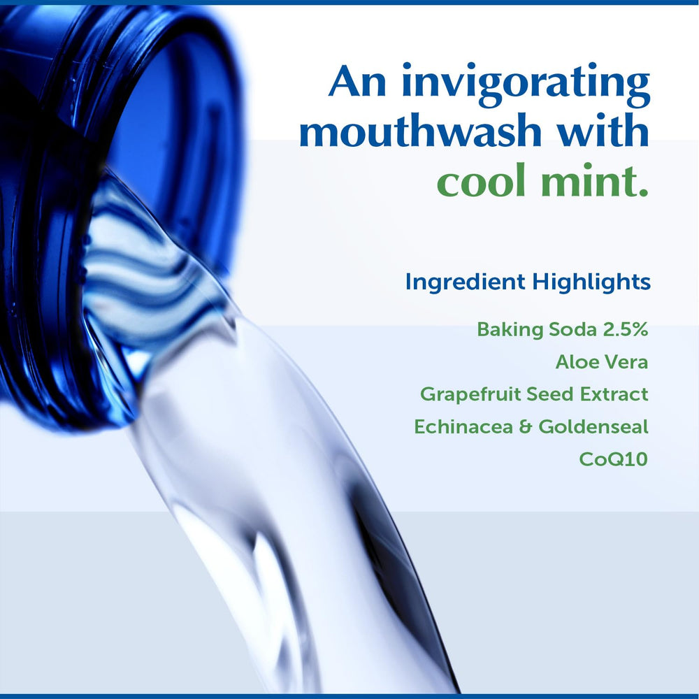 Eco-Dent adult oral care use highlights everyday daily rinse.