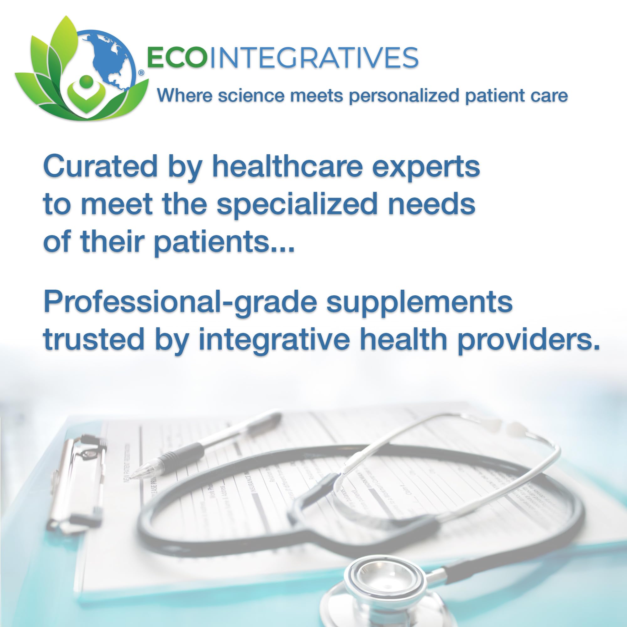 EcoIntegratives FDA GMP facility visual signals practitioner-grade quality.