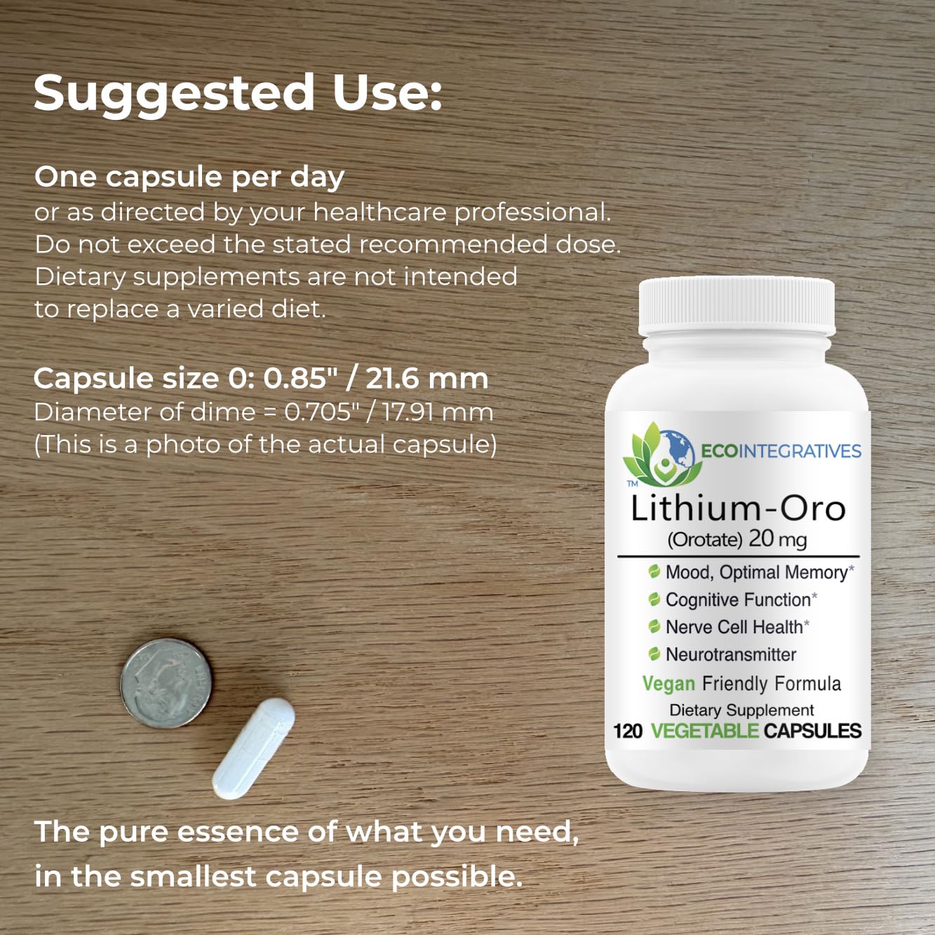 EcoIntegratives packaging front shows a clean label for quality mood and memory.