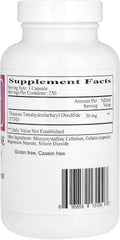 Ecological Formulas Allithiamine 50 mg packaging showing allergen-free formula