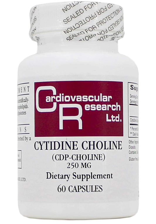 Ecological Formulas Cytidine Choline 250 mg capsules bottle, supports daily wellness.