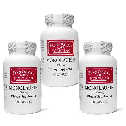 Ecological Formulas Monolaurin 600 mg bottle front for daily wellness