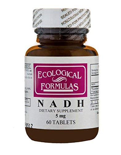 Ecological Formulas NADH 5 mg bottle with 60 tabs, daily energy support