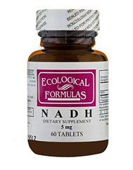 Ecological Formulas NADH 5 mg bottle with 60 tabs, daily energy support