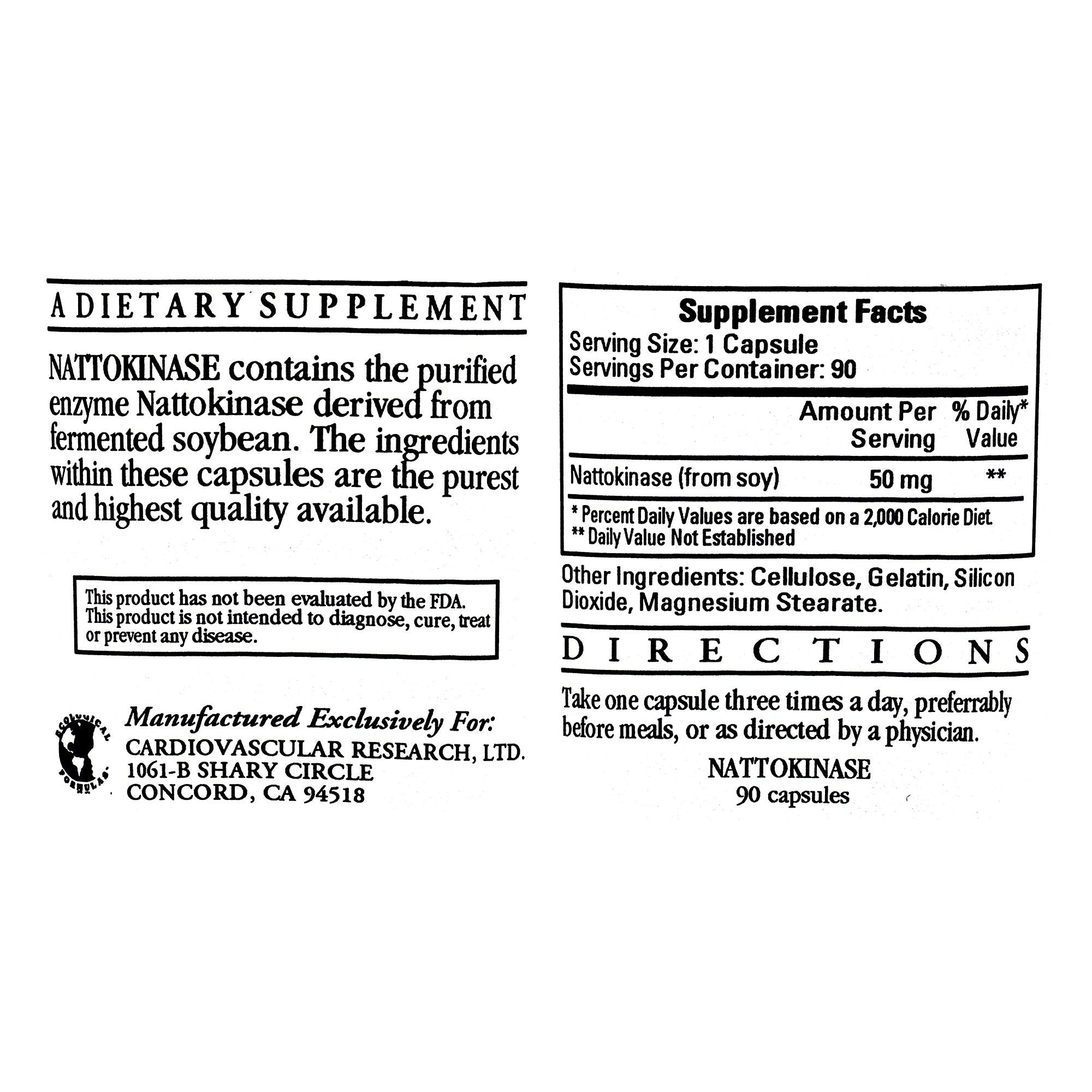 Ecological Formulas nattokinase 2-pack box image highlighting convenient packaging and daily use.