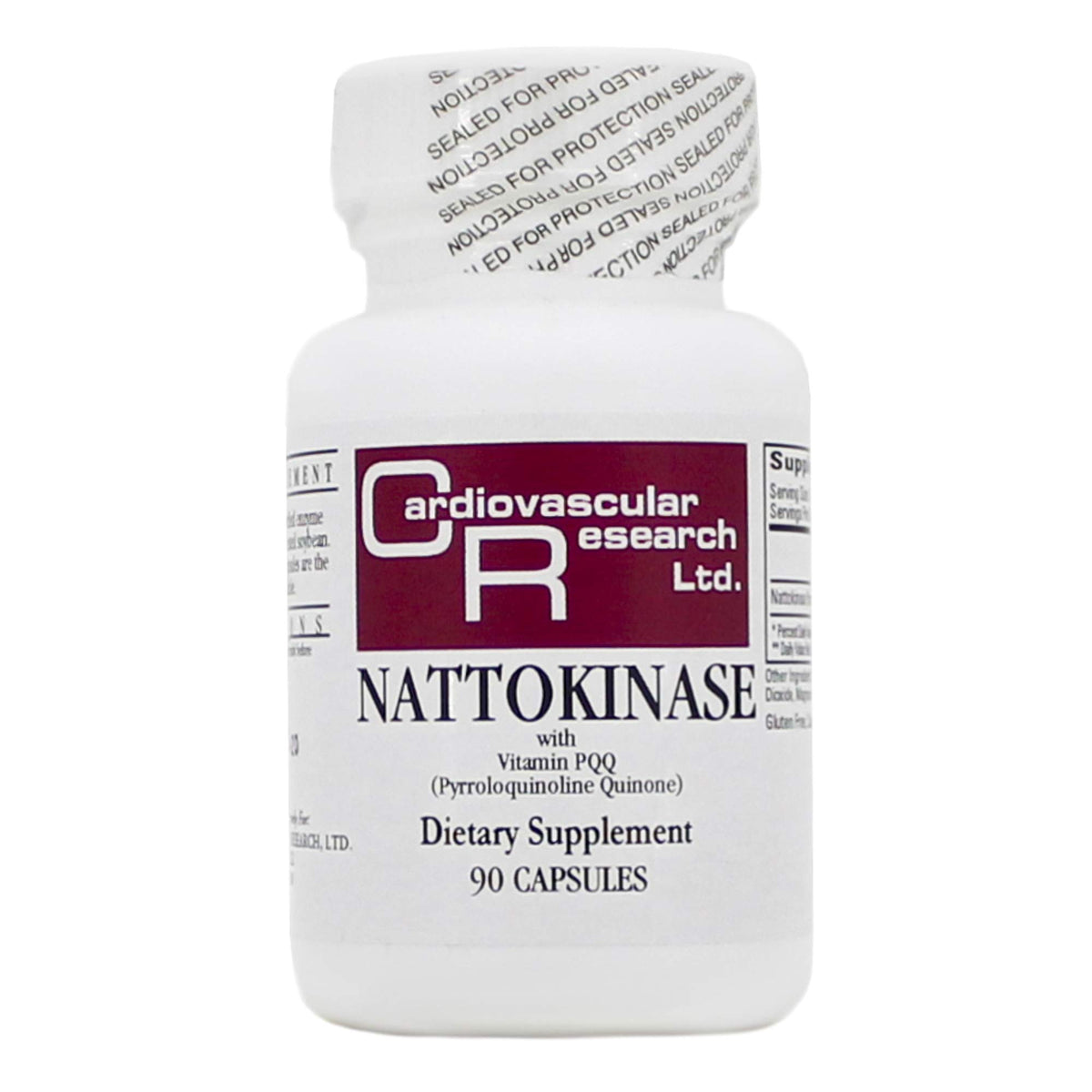 Ecological Formulas nattokinase capsules close-up for quality and potential circulation support.