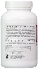 Ecological Formulas Vitamin C-1000 capsules bottle side, ideal for daily supplement routine.